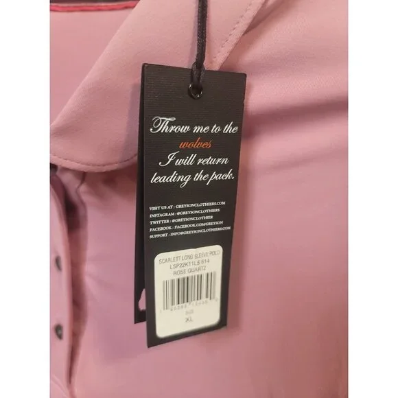Greyson Women's Scarlett Xl Polo, Size: Xl, Color: Rose Quartz (J506) New NWT - Picture 3 of 7